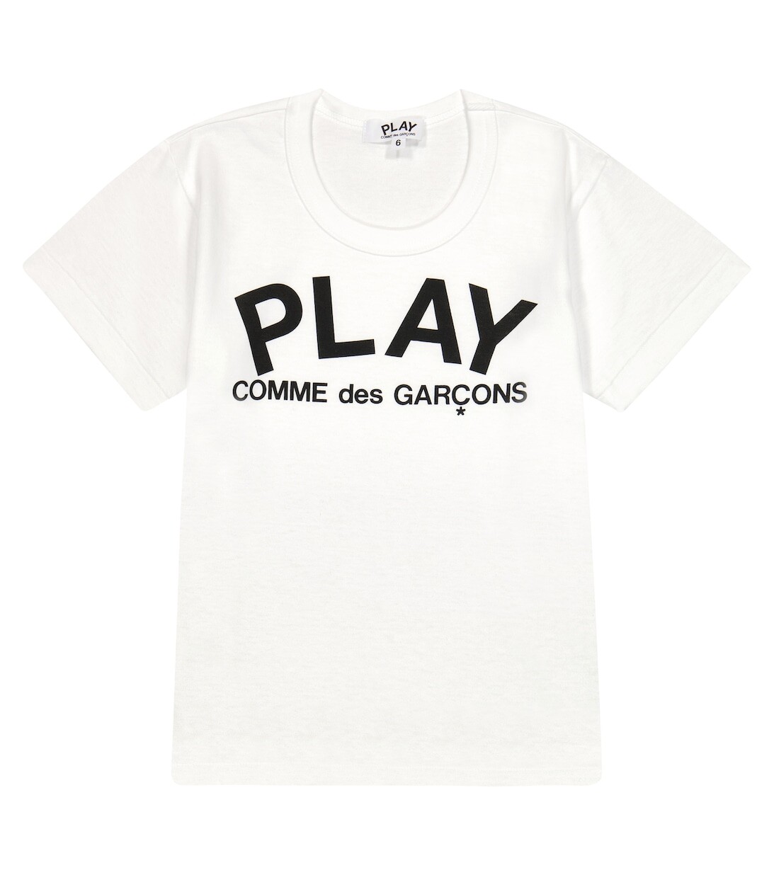 

Хлопковая футболка с логотипом Play Comme des Garçons Play, белый