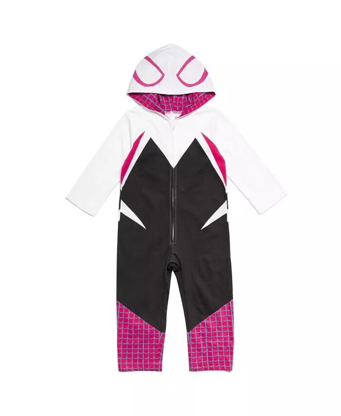 

Комбинезон для косплея Marvel Spider-Gwen для девочек Spider-Man, белый