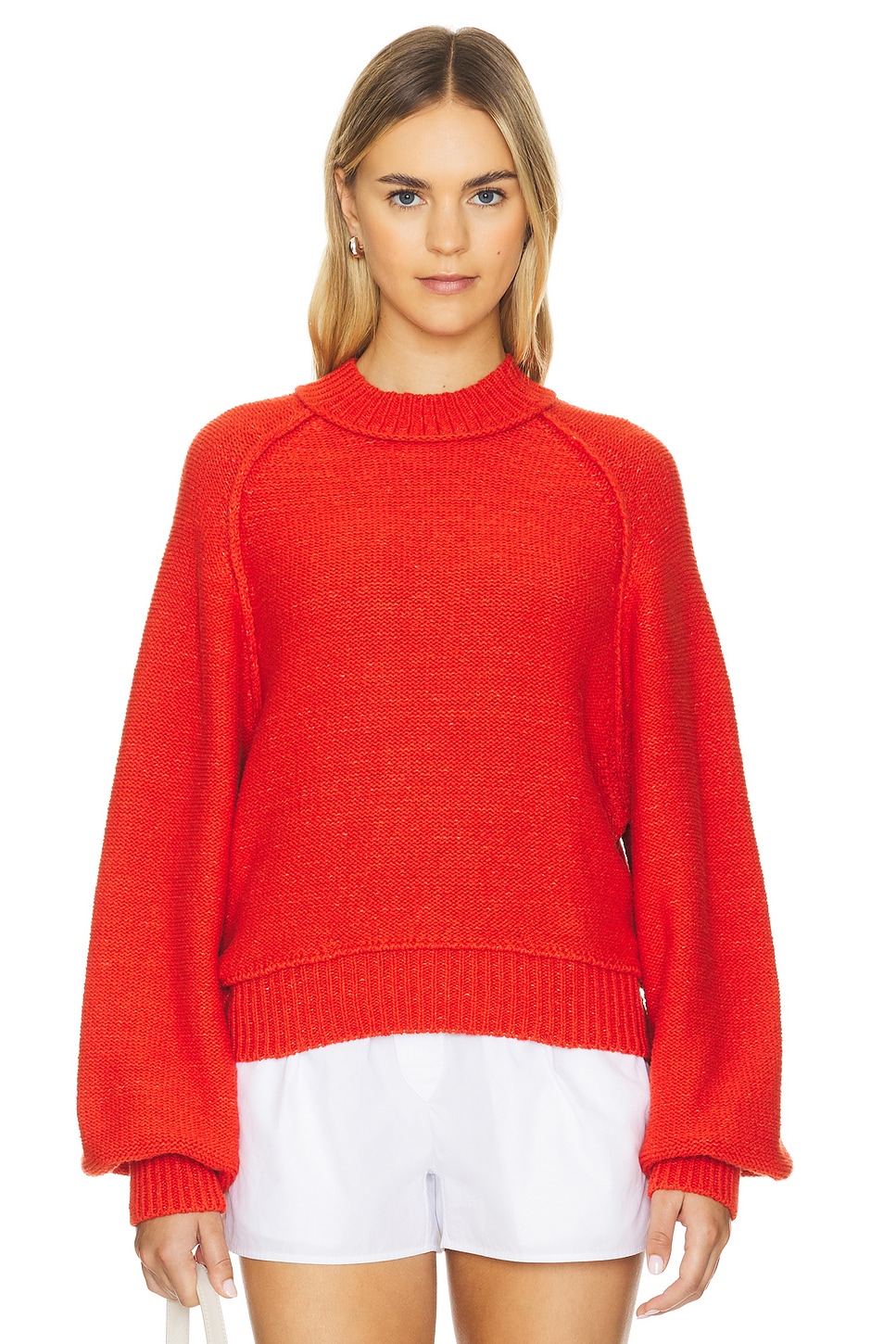 

Пуловер райли Free People, красный