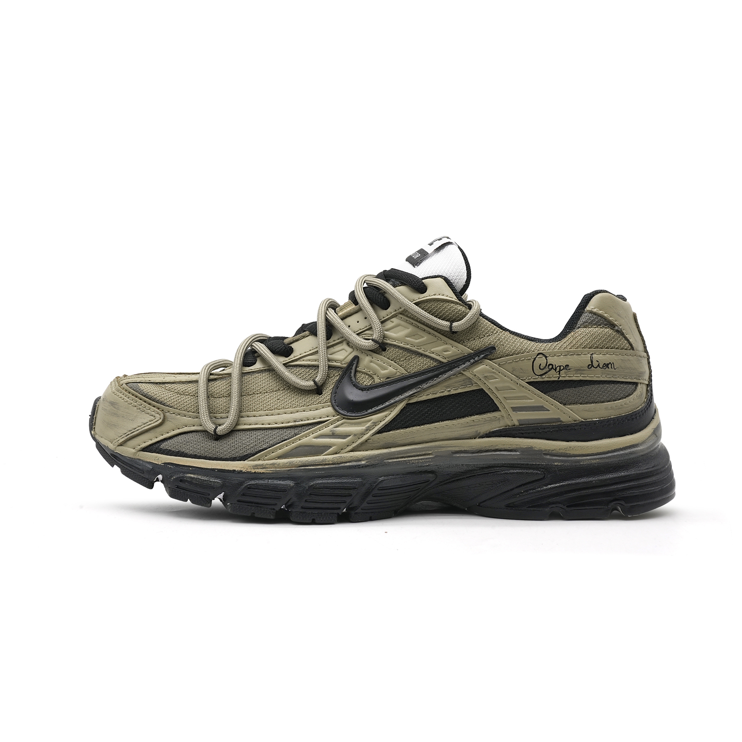 

Nike Initiator Cushioning Abrasion Resistant Breathable Low top Running Shoes Unisex Gray Green