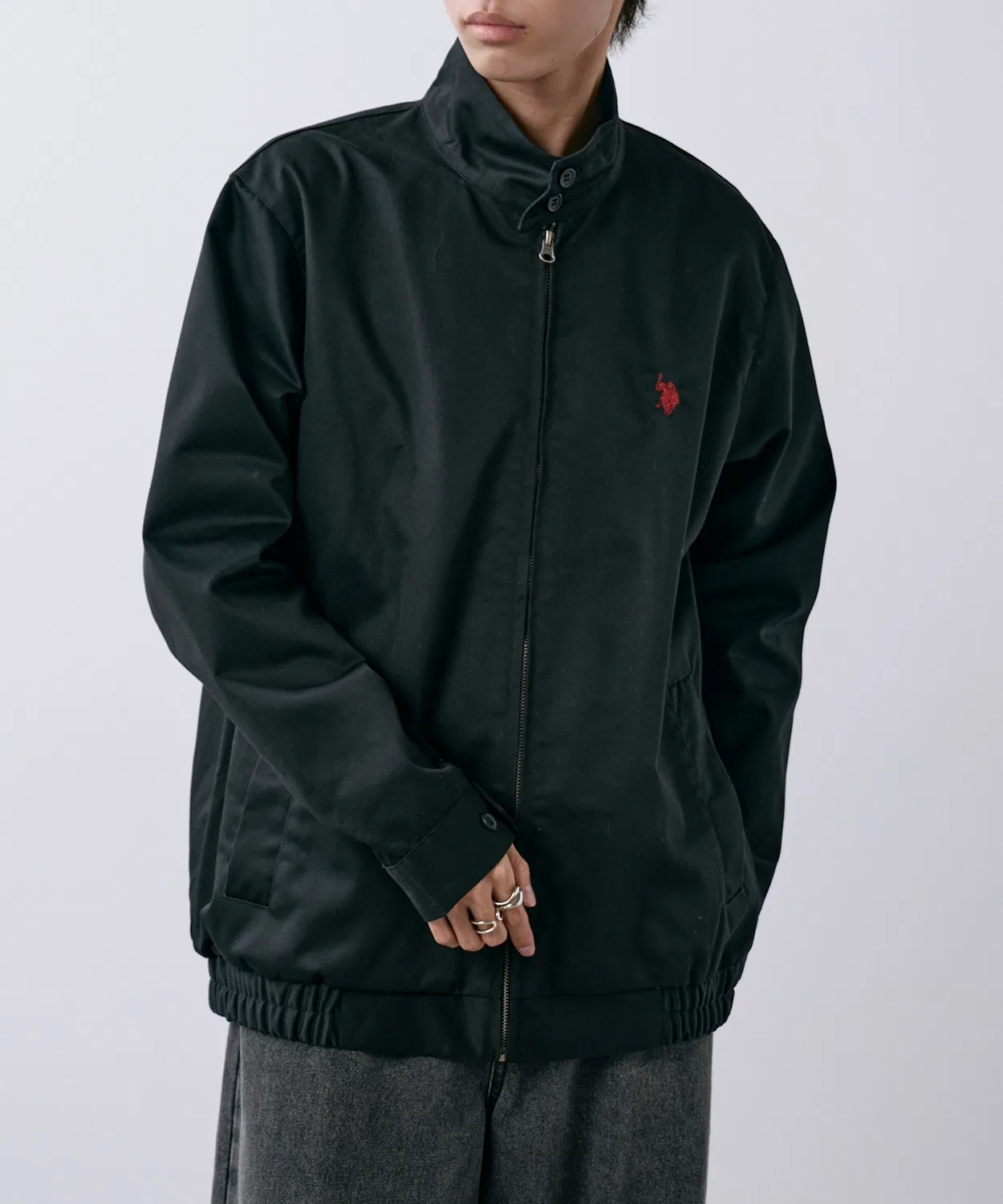 Куртка U.S. POLO ASSN. 90's Heavy Twill Industrial Jacket Swing Top, чёрная