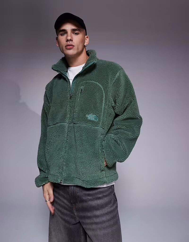 

Куртка North Face Extreme Pile из искусственного флиса с застежкой-молнией зеленого цвета