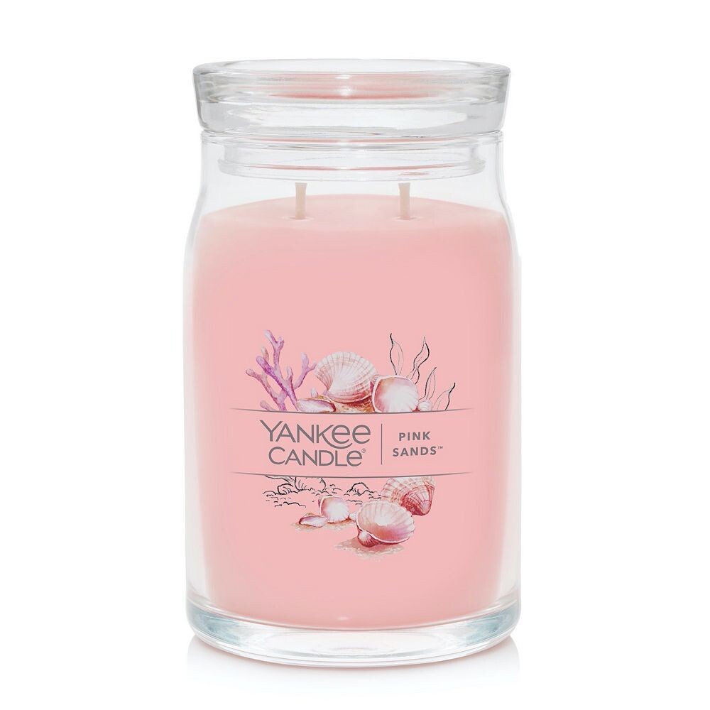 

Yankee Candle Pink Sands, 20 унций. Фирменная большая банка для свечей, цвет Light Pink