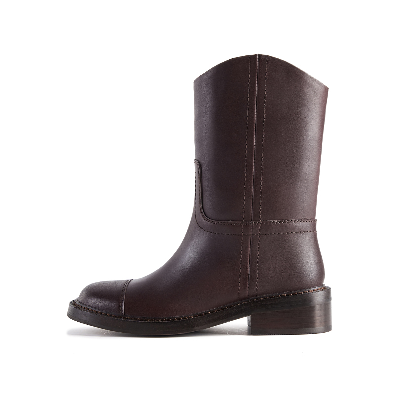 Ботильоны женские 4,5 см CHERYKALLY, Red Brown