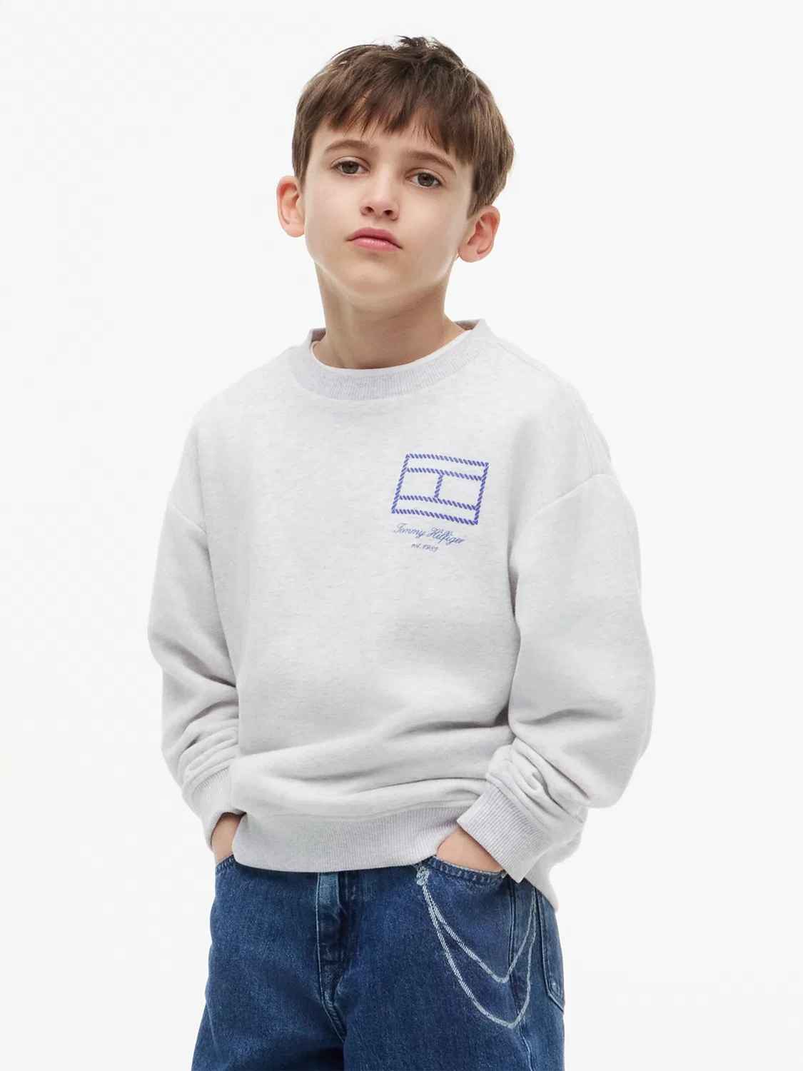 Толстовка Tommy Hilfiger, Mottled Grey — фото 2