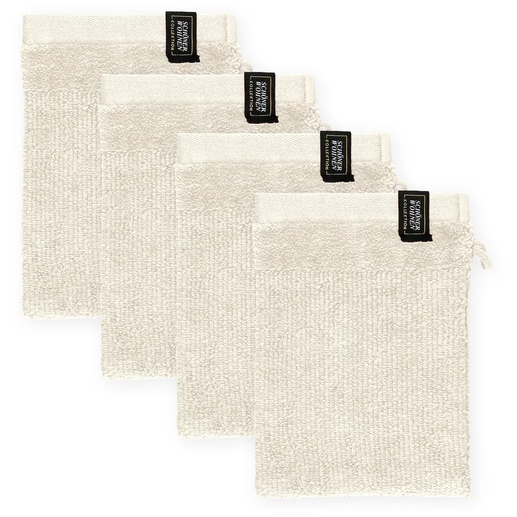 

Мочалка для мытья из коллекции SCHÖNER WOHNEN Sense с бархатной отделкой, нежная для кожи, качество Airtouch, очень мягкая Schöner Wohnen-Kollektion, кремовый