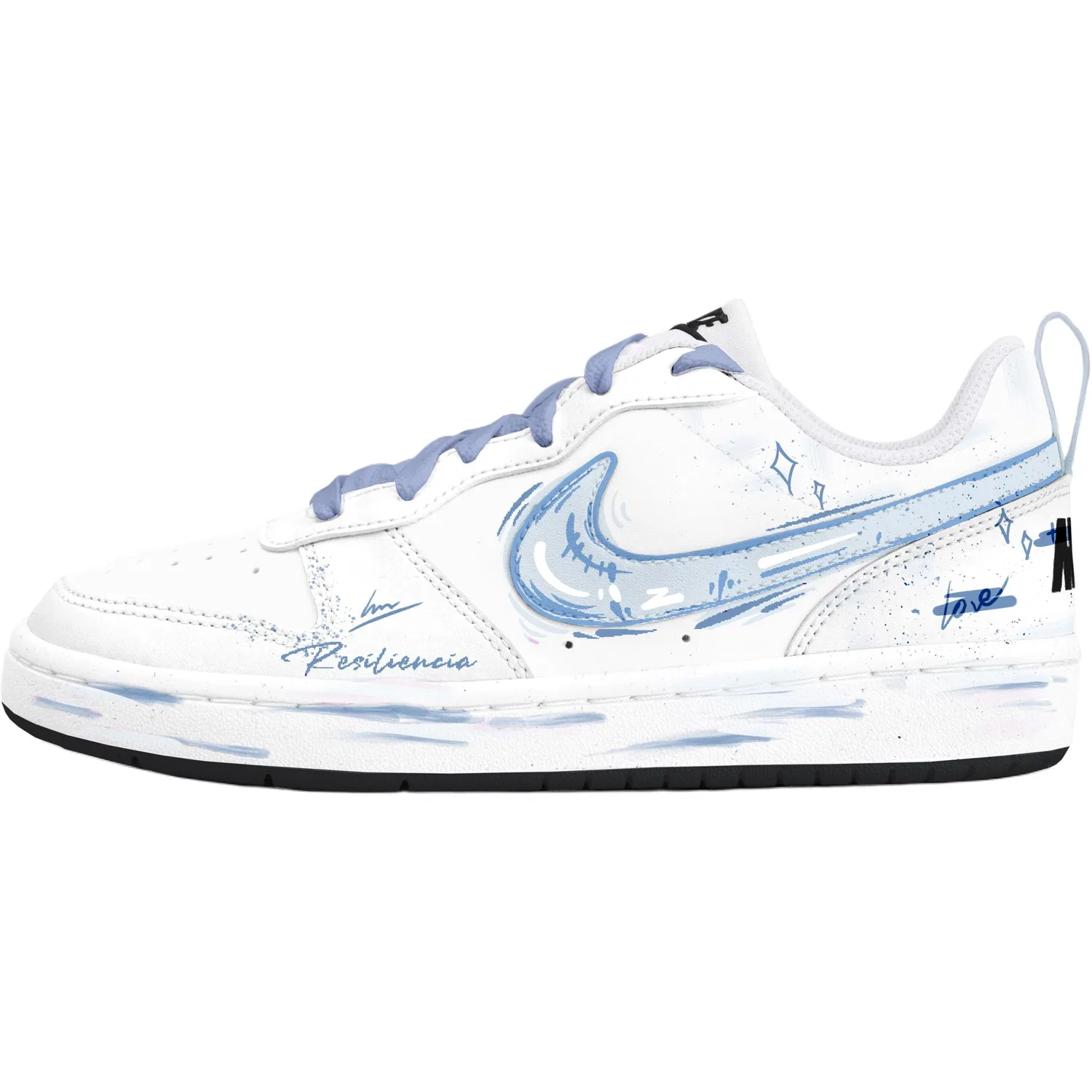 Кроссовки для скейтбординга Nike Court Borough Low детские синие