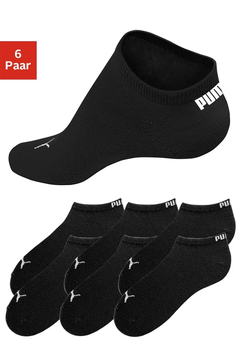 

Носки-кеды PUMA (6 шт.) с вязаным логотипом бренда, черный