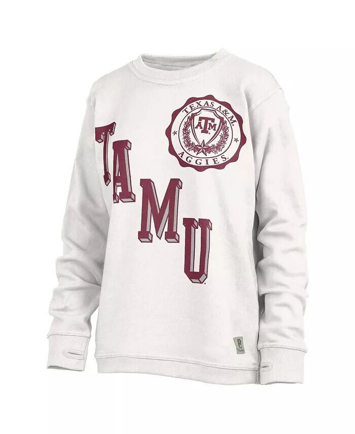 

Женская белая техасская толстовка A&M Aggies Shoreline Sundown Pullover Pressbox