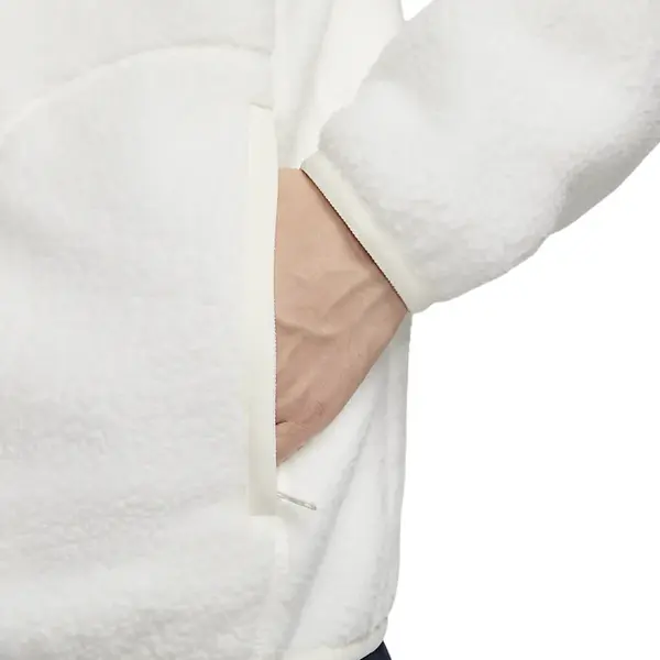 Куртка sportswear club fleece jacket 'white' Nike, мультиколор — фото 3