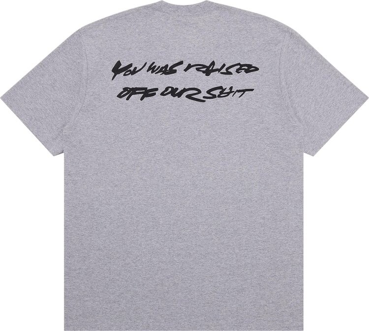 Футболка Supreme Futura Box Logo 'Heather Grey', серый — фото 2