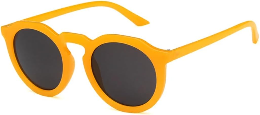 

Солнцезащитные очки с защитой UV400 | Овальная маленькая оправа, цветные линзы | Для женщин и мужчин, для занятий спортом на открытом воздухе и вождения DSVIGF, Yellow Gray