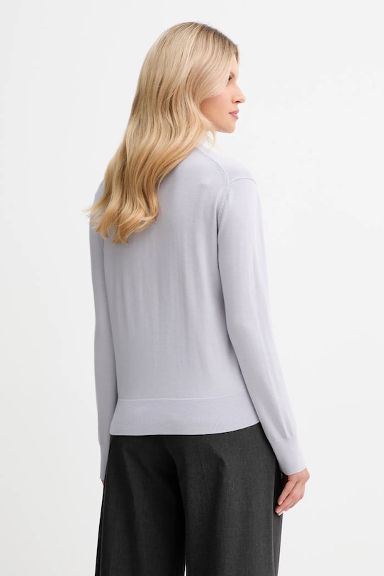 Свитер из смесовой шерсти Calvin Klein, фиолетовый — фото 3