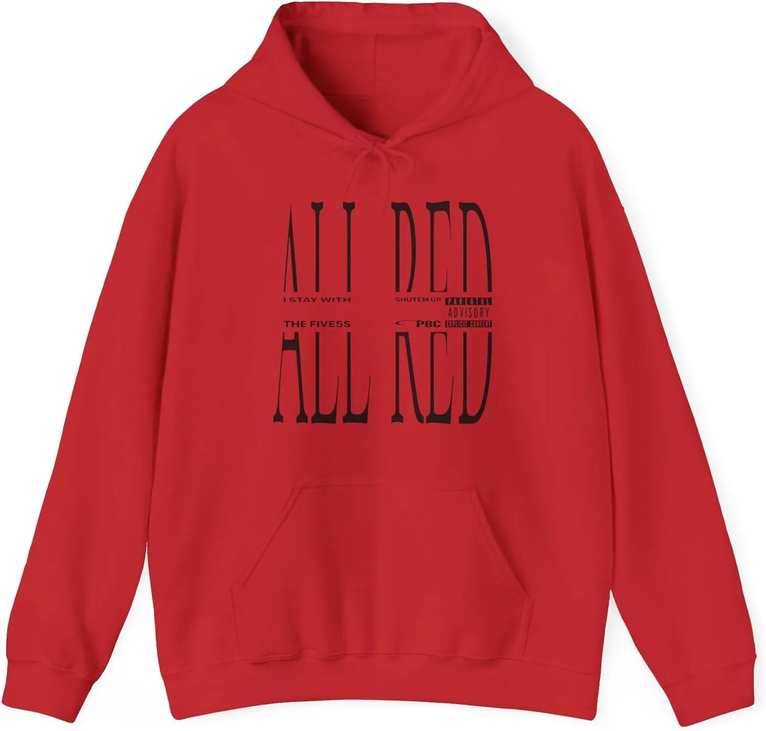 GENERIC All Red PBC I Am Music 2025 худи с капюшоном мерч тура альбома