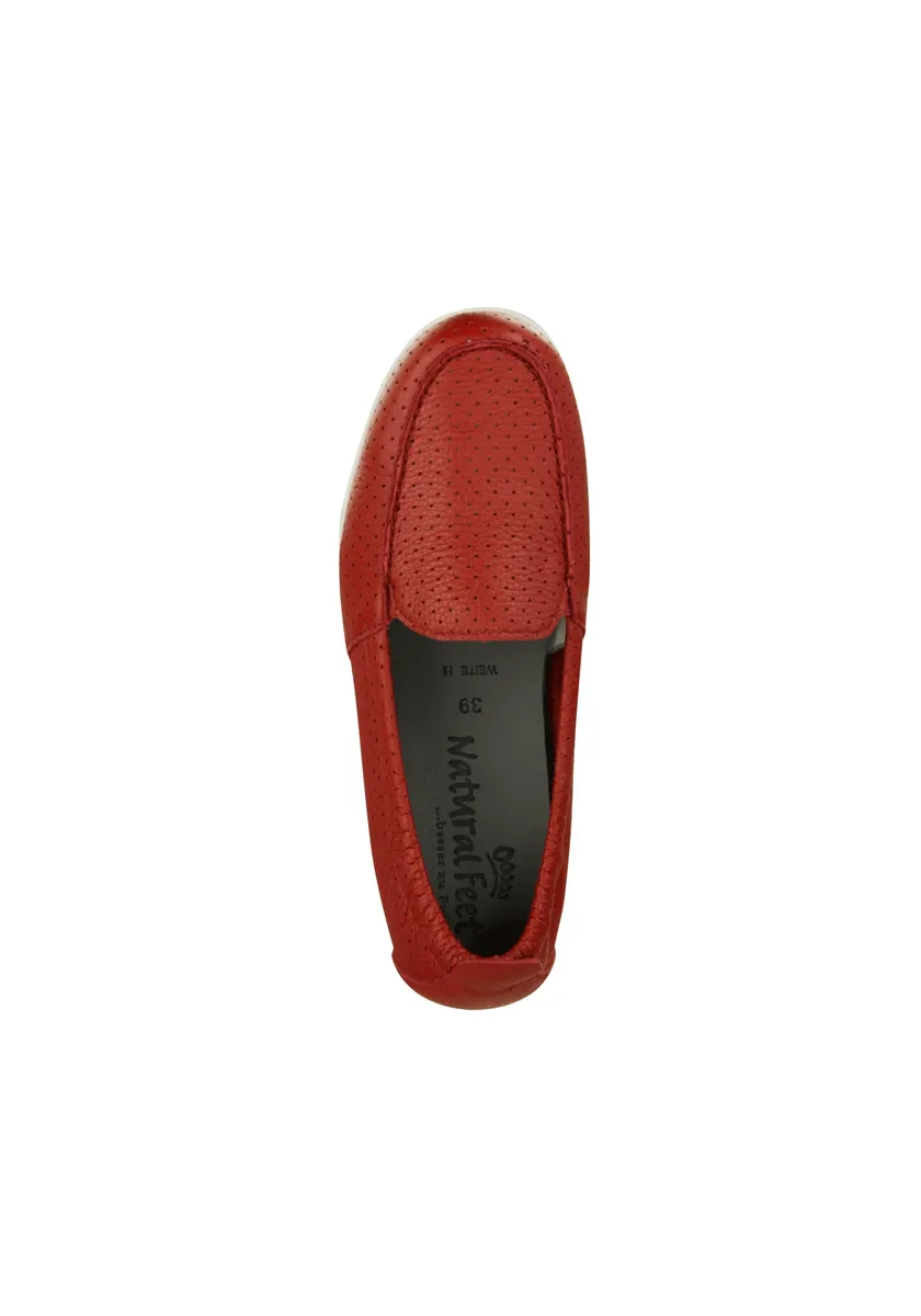 Мокасины Natural Feet "Adela", на ударопрочной подошве, красный — фото 3