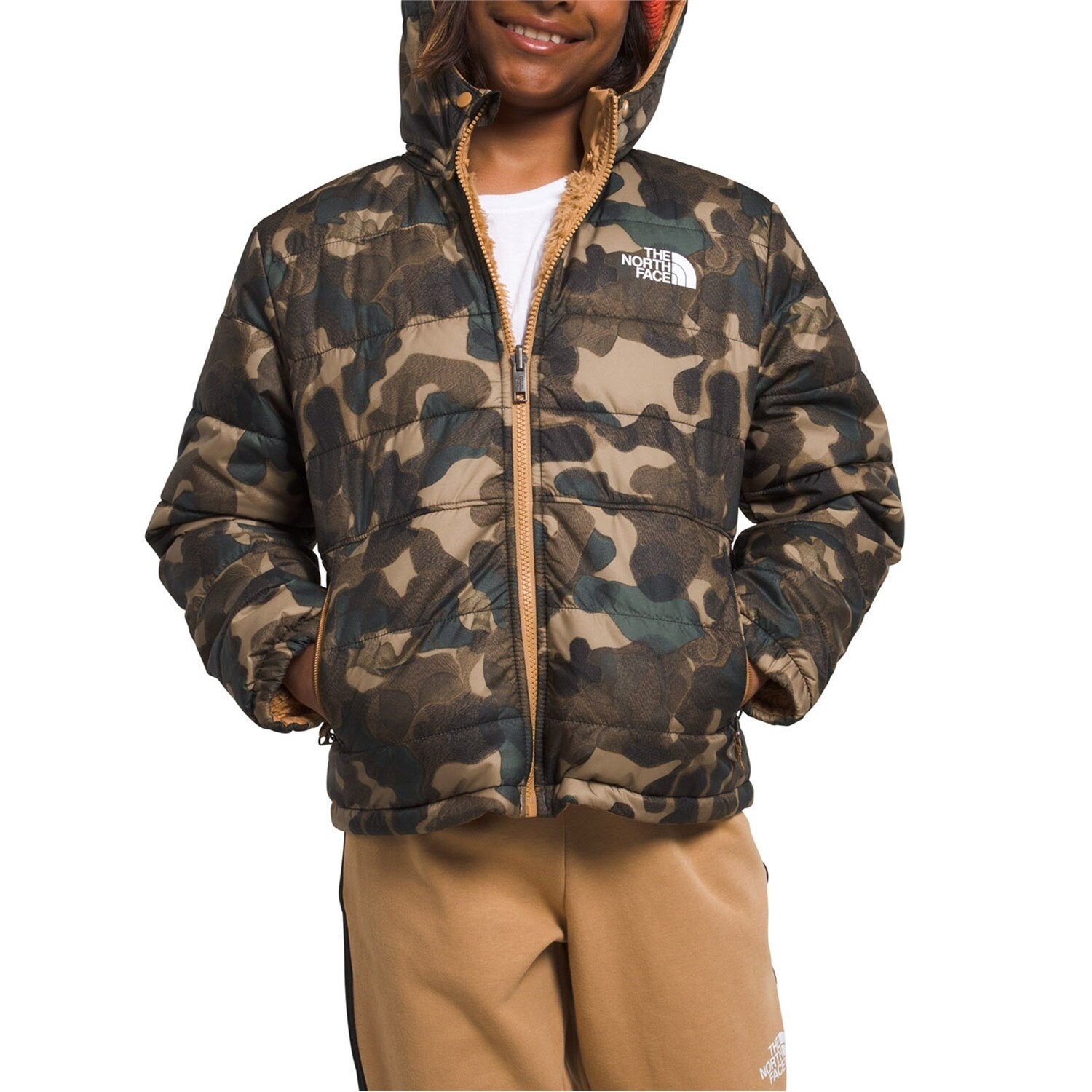 

Куртка The North Face Reversible Mt Chimbo Full Zip Hooded, цвет Utility Brown Camo