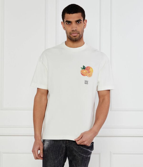

Футболка дарти Oversize fit Hugo, белый