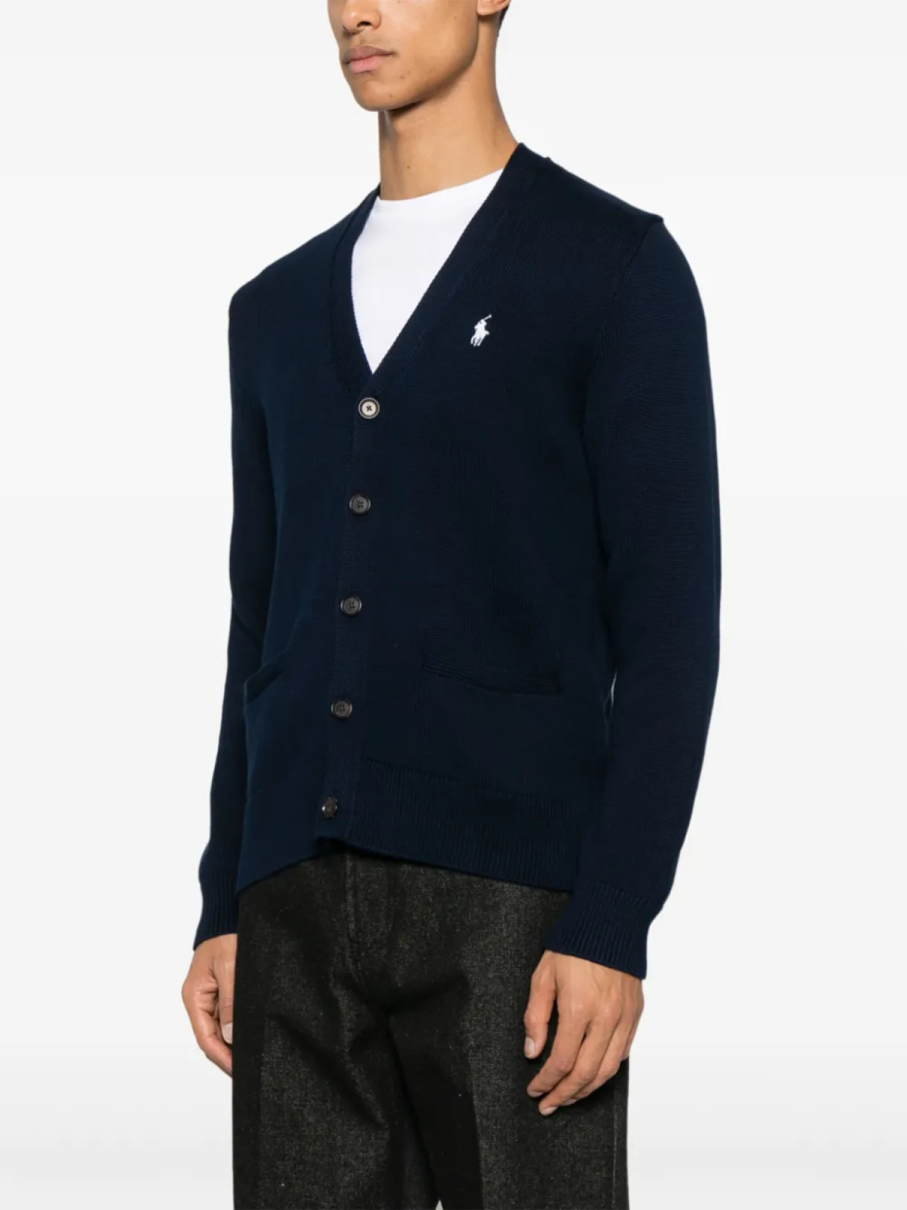 Кардиган Polo Ralph Lauren Polo Pony с вышивкой, синий — фото 3