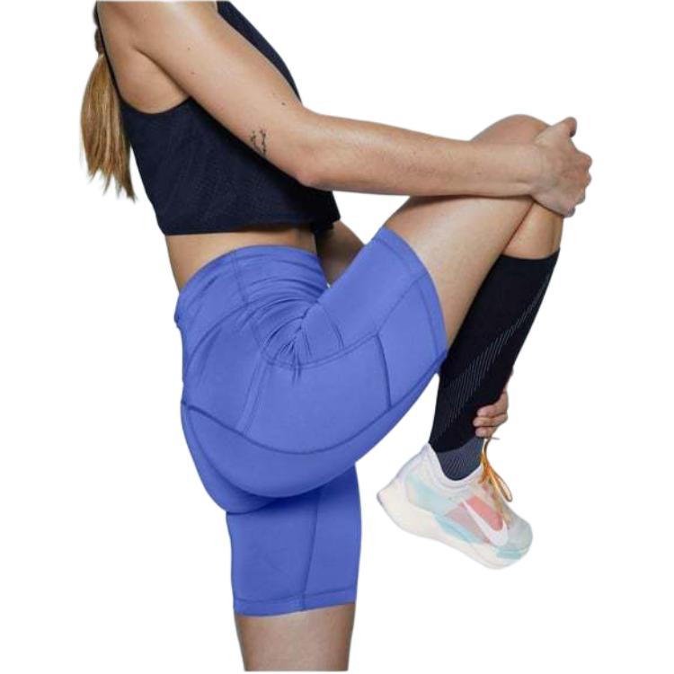 Nike Женские шорты для спорта Dri Fit SS25 фиолетовые — фото 4
