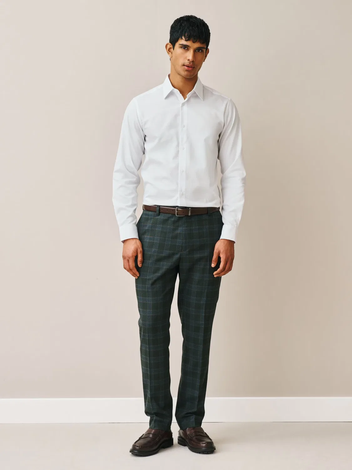 Рубашка приталенного кроя на пуговицах Next, White — фото 4