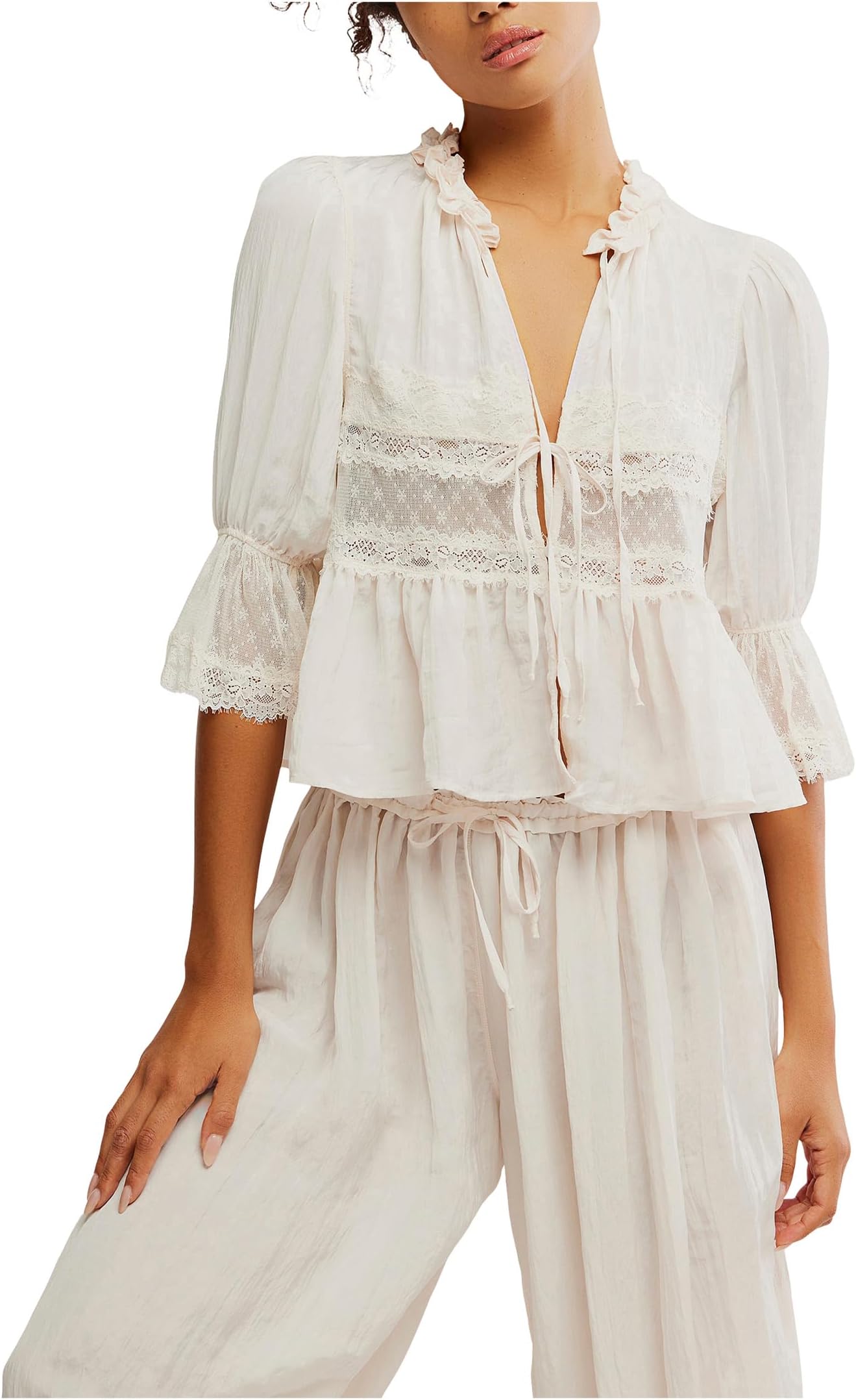 

Куртка Free People Forever Young Bed Jacket, цвет White Alyssum