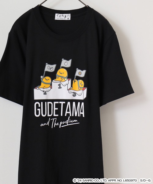 

Футболка с коротким рукавом, принт персонажи Sanrio, черный