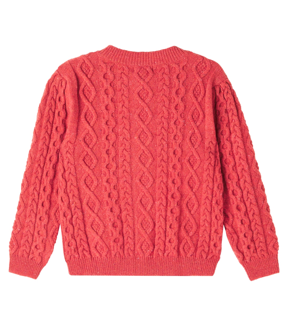 Кардиган Lalisa из шерстяной смеси, связанный косами Bebe Organic, Raspberry Red — фото 3