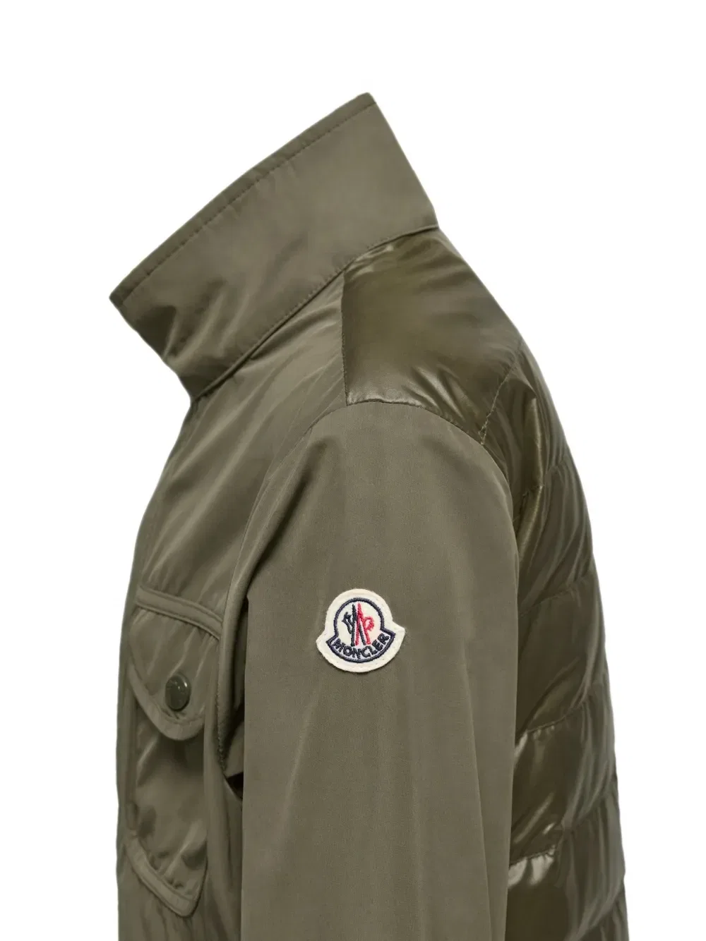 Стеганая куртка Кутлат на пуговицах Moncler Enfant, зеленый — фото 3