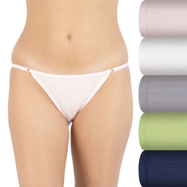 

Детский набор из 5 стрингов с резинкой - 75-038p5 So, цвет barely pink pack