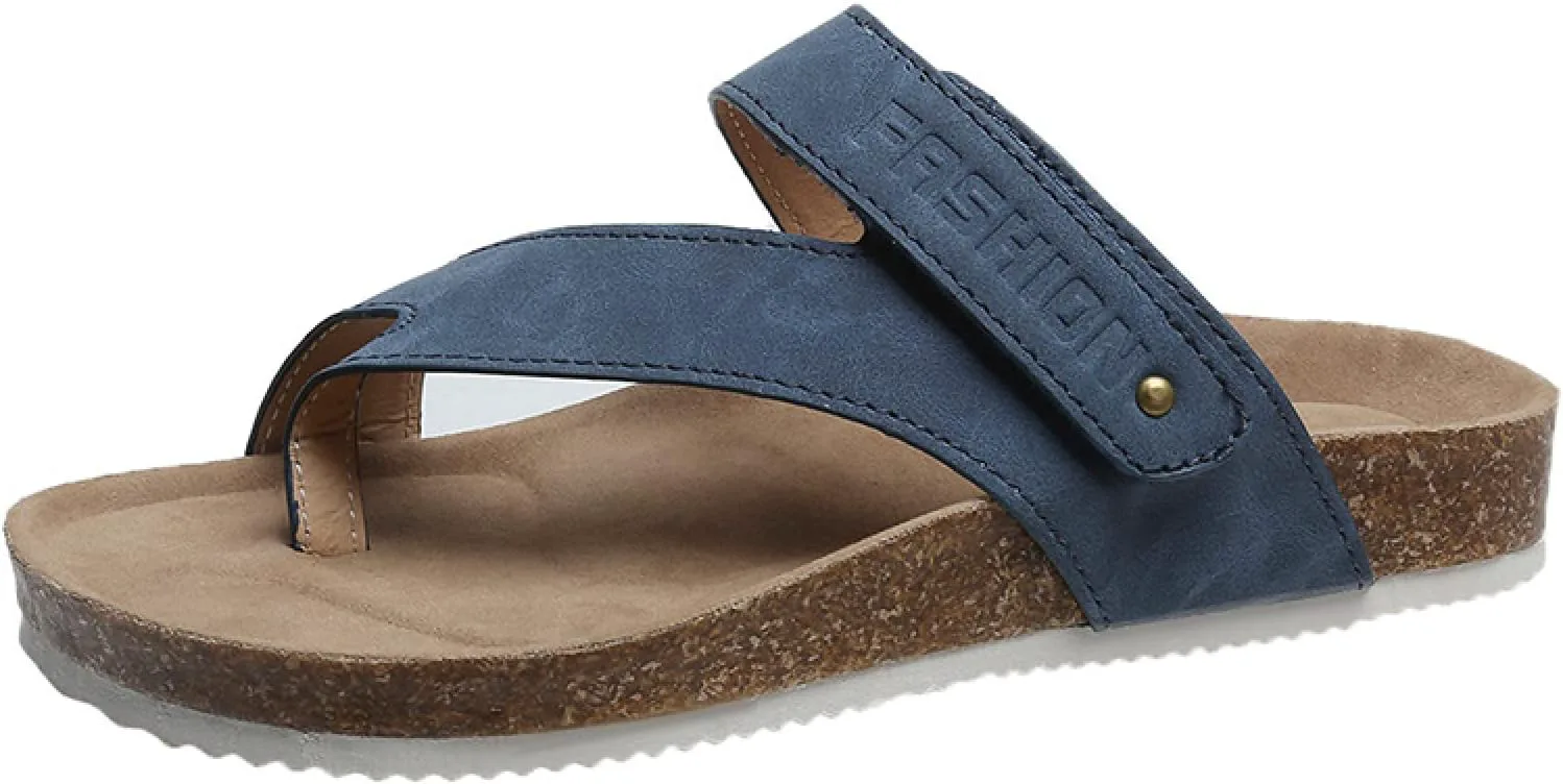 

Сандалии для рефлексологии WALDOR для мужчин и женщин, массажные тапочки для ног для мужчин и женщин, сандалии больших размеров на плоской подошве, повседневная пляжная обувь, светло-коричневые, 41 WALLDOR, синий