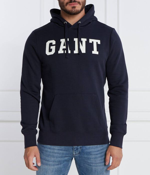 

Толстовка Gant Regular Fit, синий / белый