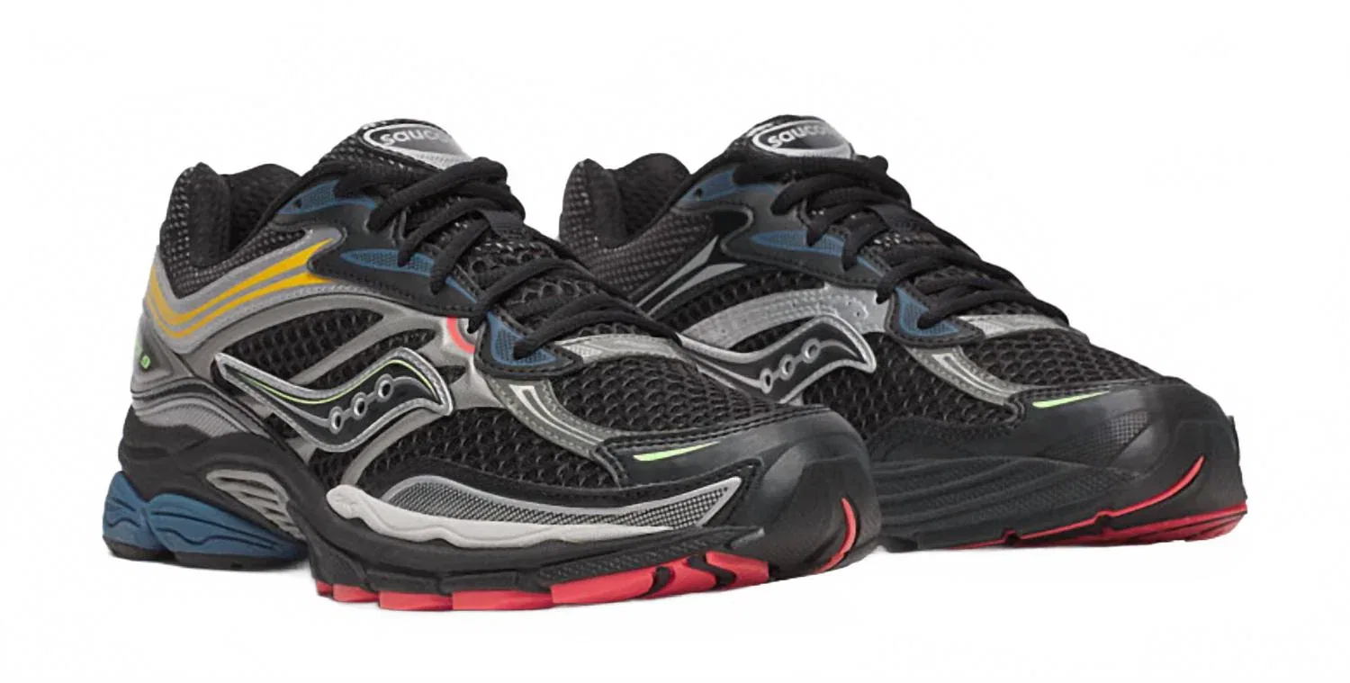 SAUCONY Мужские кроссовки Progrid Omni 9, черный/мультицветный — фото 4