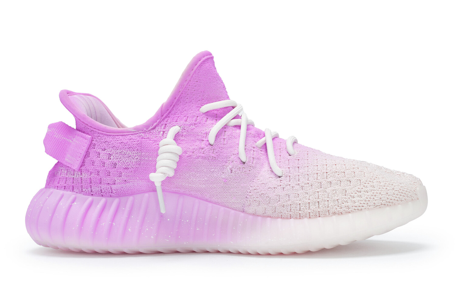 Кроссовки adidas originals Yeezy Boost 350 V2 Lifestyle Shoes Unisex Low-top White/purple, фиолетовый — фото 3