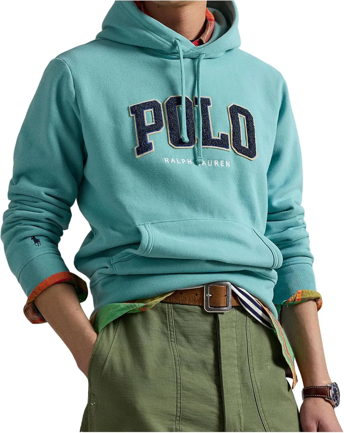 Флисовая худи POLO RALPH LAUREN, Deep Seafoam — фото 4
