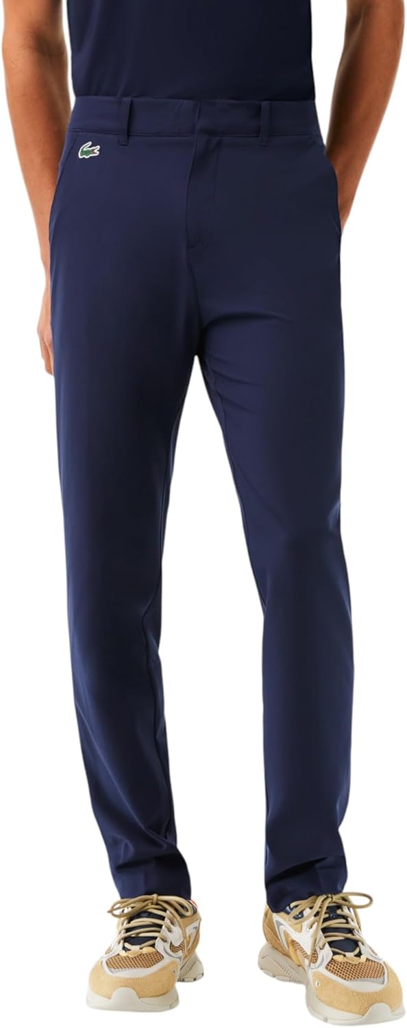 Lacoste мужские спортивные стретч-тафта гольф чинос, Navy Blue — фото 2