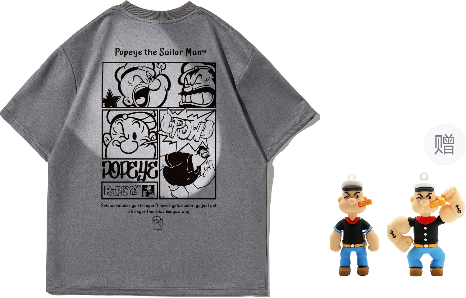 

Popeye/Футболка унисекс Popeye, Темно-серый [Ф]