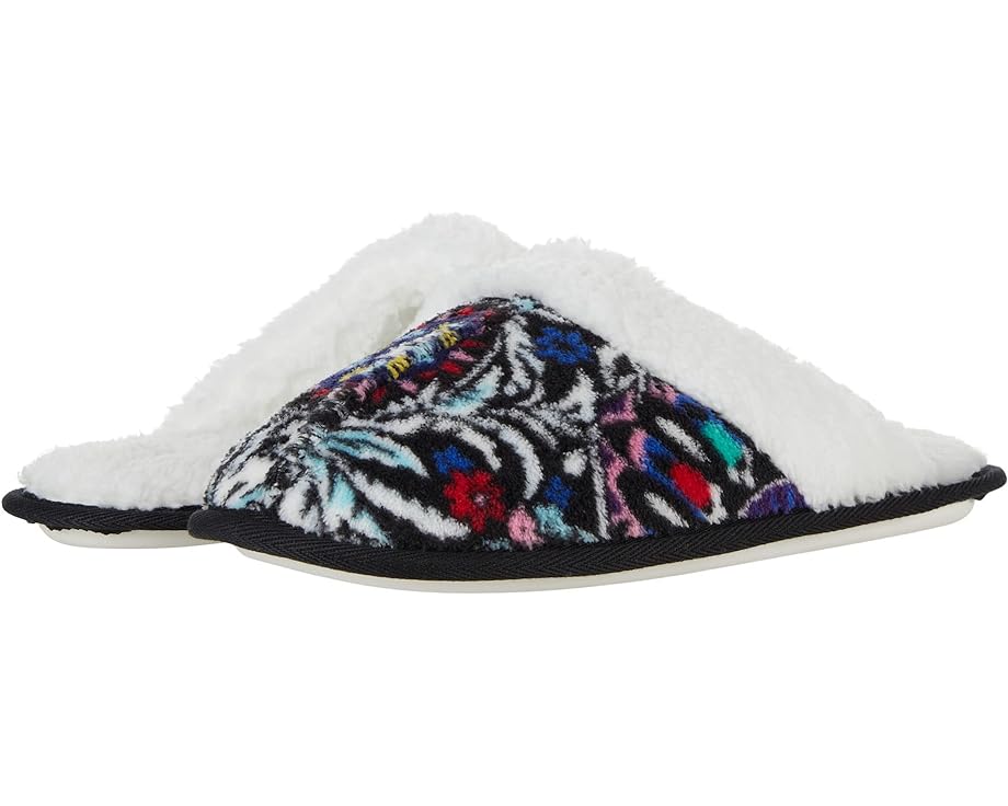 

Домашняя обувь Vera Bradley Sherpa Trim Slippers, цвет Stained Glass Medallion