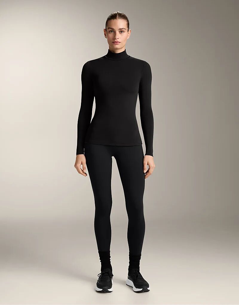 

Лонгслив OYSHO с длинными рукавами, черный цвет