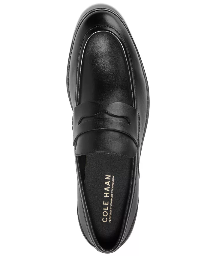 Мужские лоферы Newmark Grand Penny с круглым носком Cole Haan, черный — фото 3