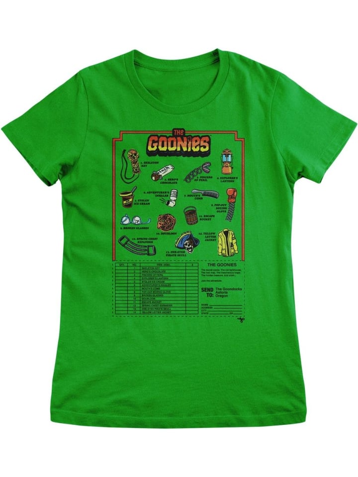 

Футболка "The Goonies Accessories Mail Order Girly Tee" зеленого цвета, Зеленый, Футболка "The Goonies Accessories Mail Order Girly Tee" зеленого цвета