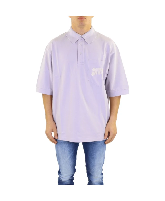 

Фиолетовая футболка с карманным логотипом Acne Studios, фиолетовый