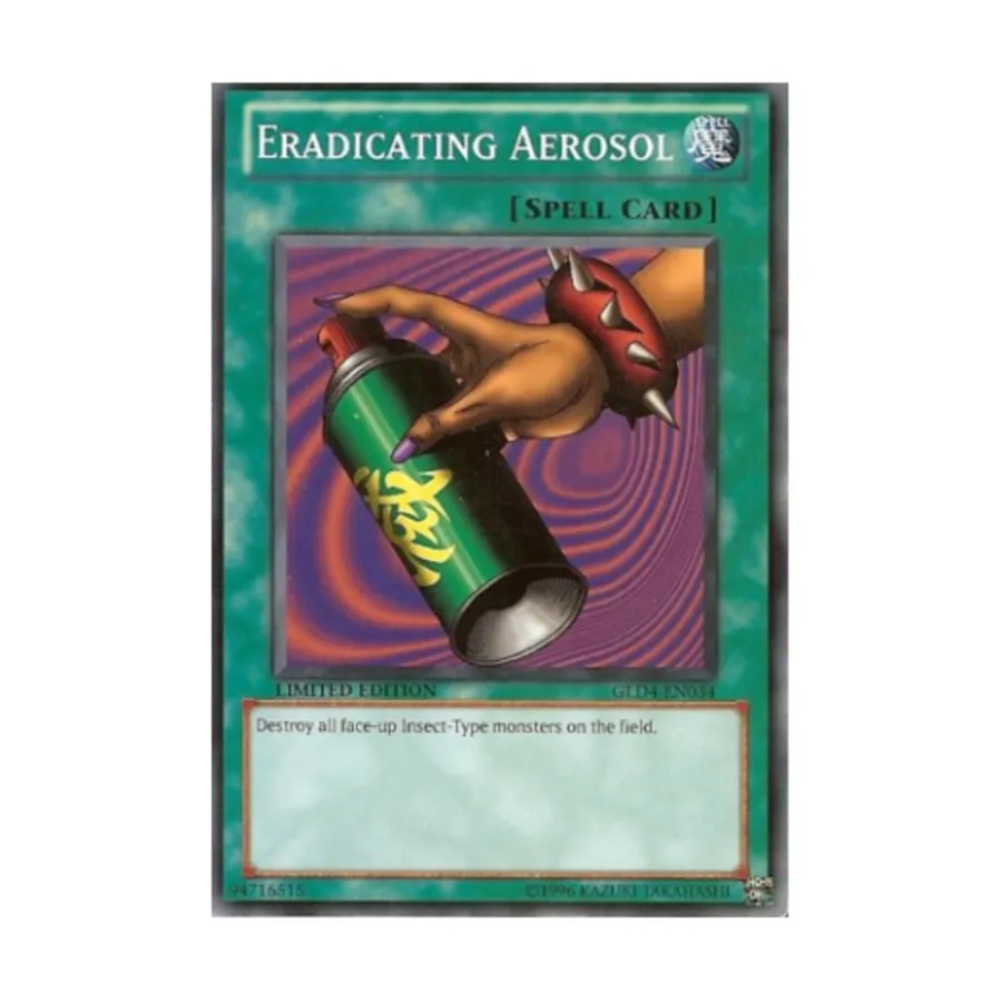 

CCG Искореняющий аэрозоль (обычный), Yu-Gi-Oh - Gold Series 4 - Singles