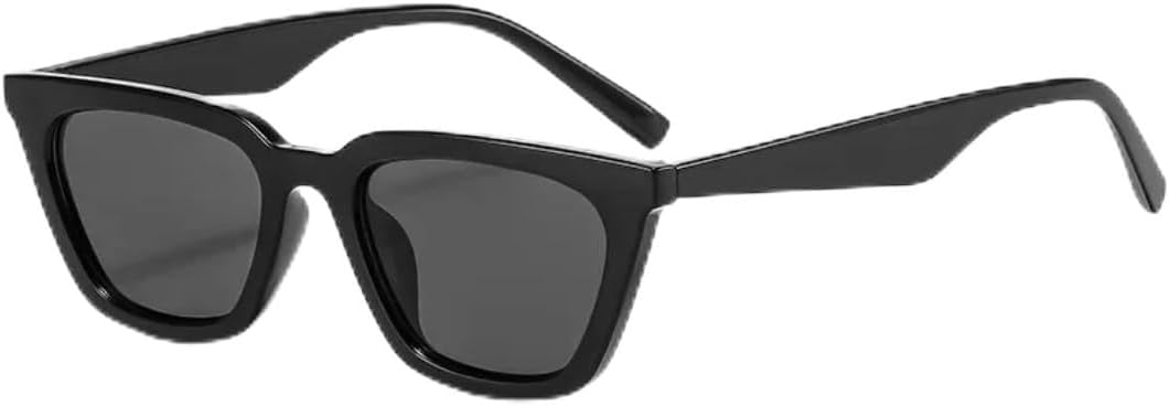 

Классические черные винтажные солнцезащитные очки «кошачий глаз» для женщин, маленькая оправа, модные очки для мужчин, защита от УФ-излучения UV400 SZVVBKK, Black Gray