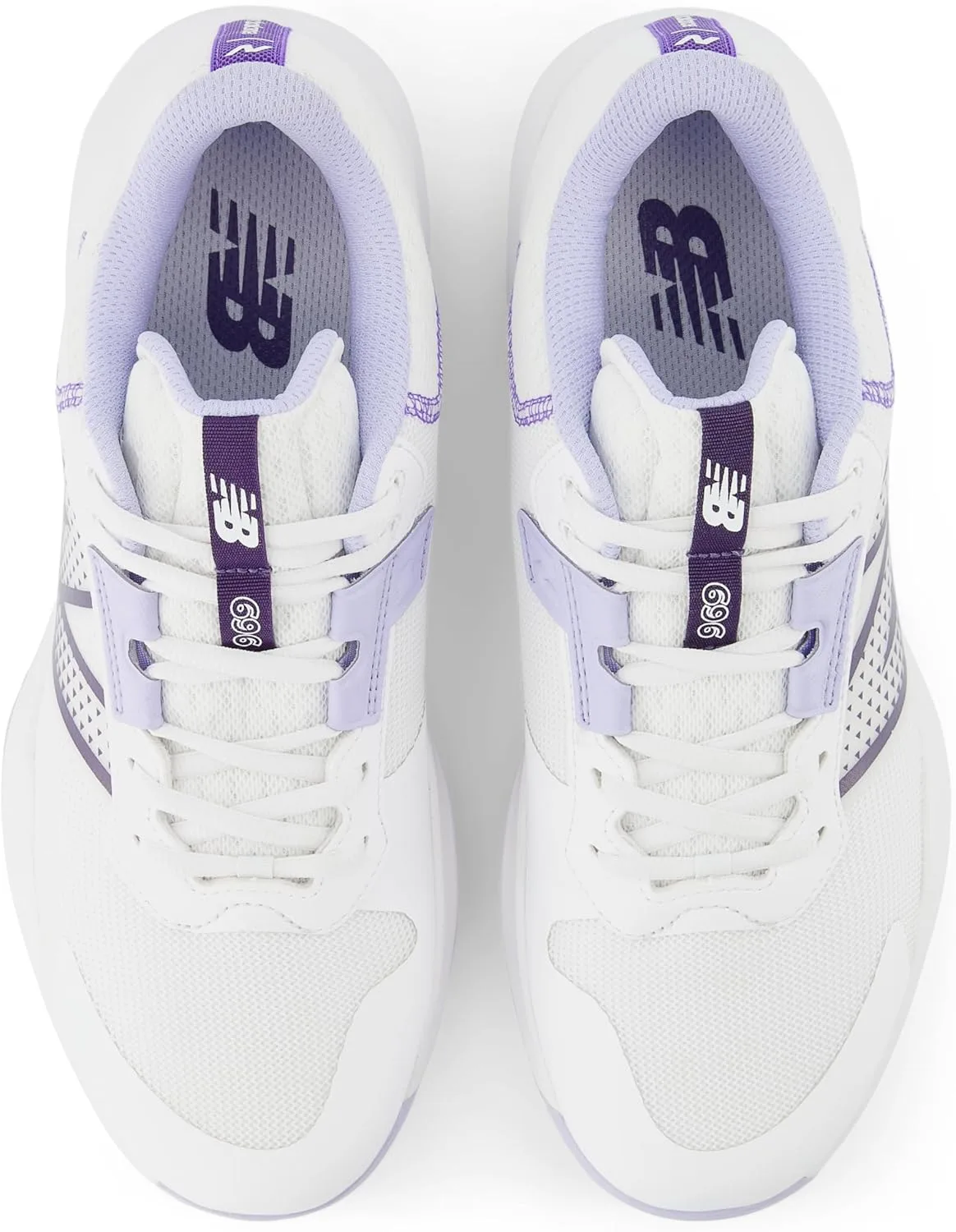 Мужские теннисные кроссовки 696v4 для твердого покрытия корта New Balance, белый — фото 4