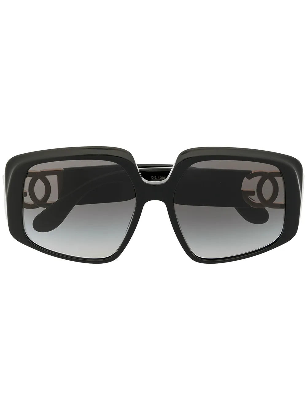 

Солнцезащитные очки в массивной оправе с логотипом Dolce & Gabbana Eyewear, черный
