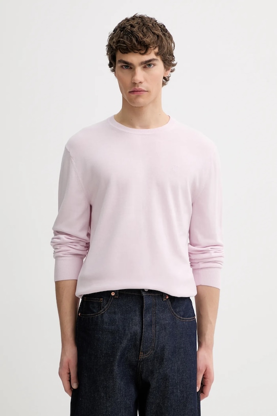 

Хлопковый свитер Calvin Klein, розовый