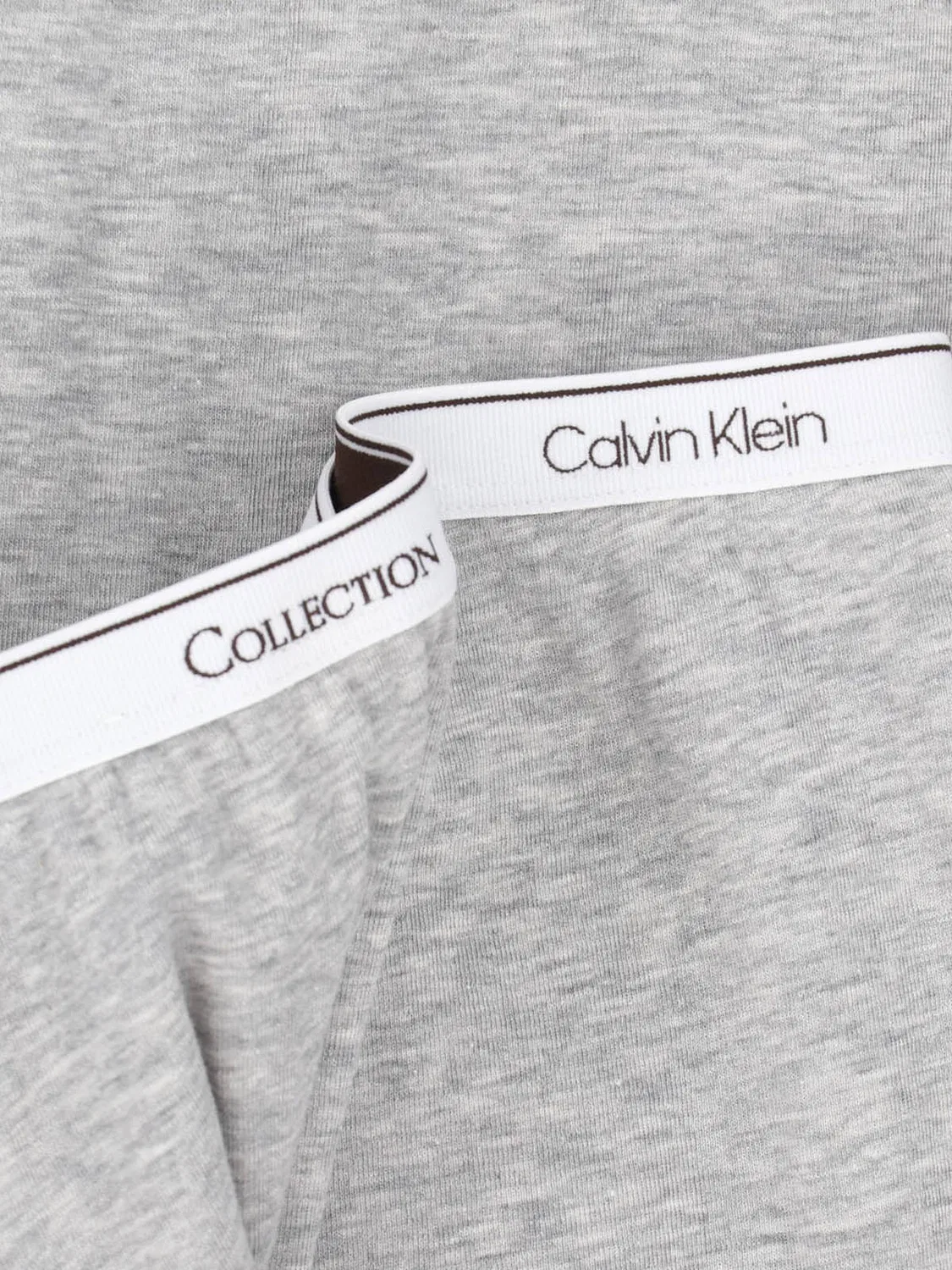 Серые зауженные брюки с эластичным поясом Calvin Klein, Grey — фото 4