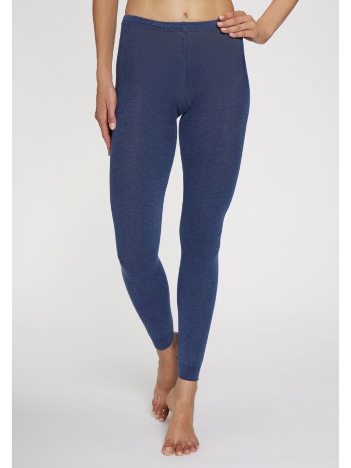 

Леггинсы LAVANA basic Strickstrumpfleggings, цвет jeans meliert