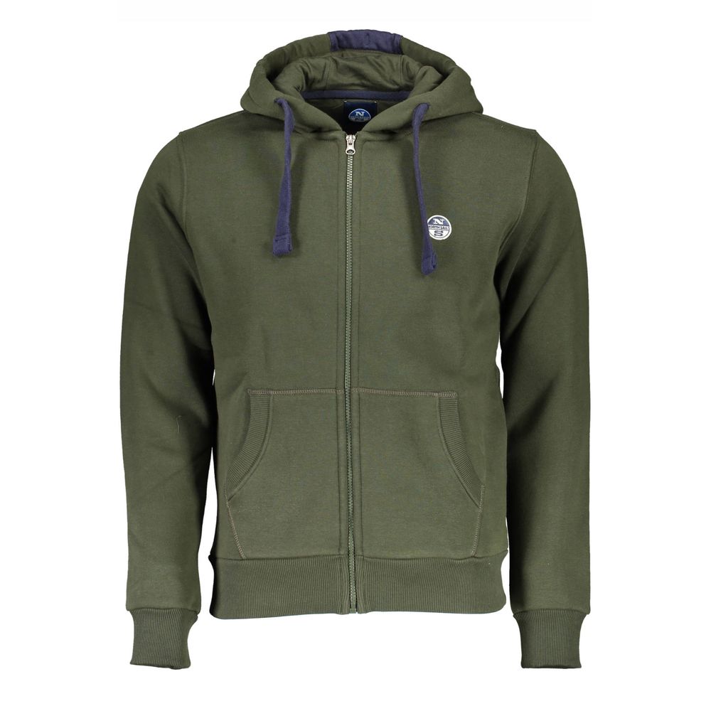 

Зеленый хлопковый свитер North Sails