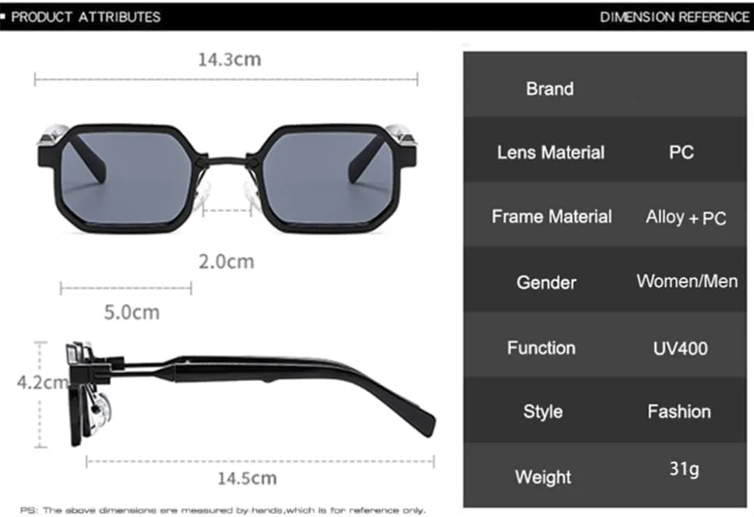 

Женские солнцезащитные очки в стиле панк, двухцветные, с защитой от УФ-излучения, мужские солнцезащитные очки с градиентным покрытием SZVVBKK, Purple Gray Gradient